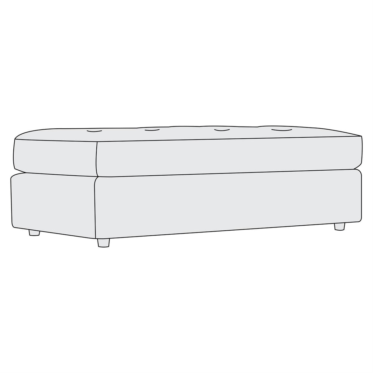 Nest Fabric Cocktail Ottoman (P3300B) by Bernhardt