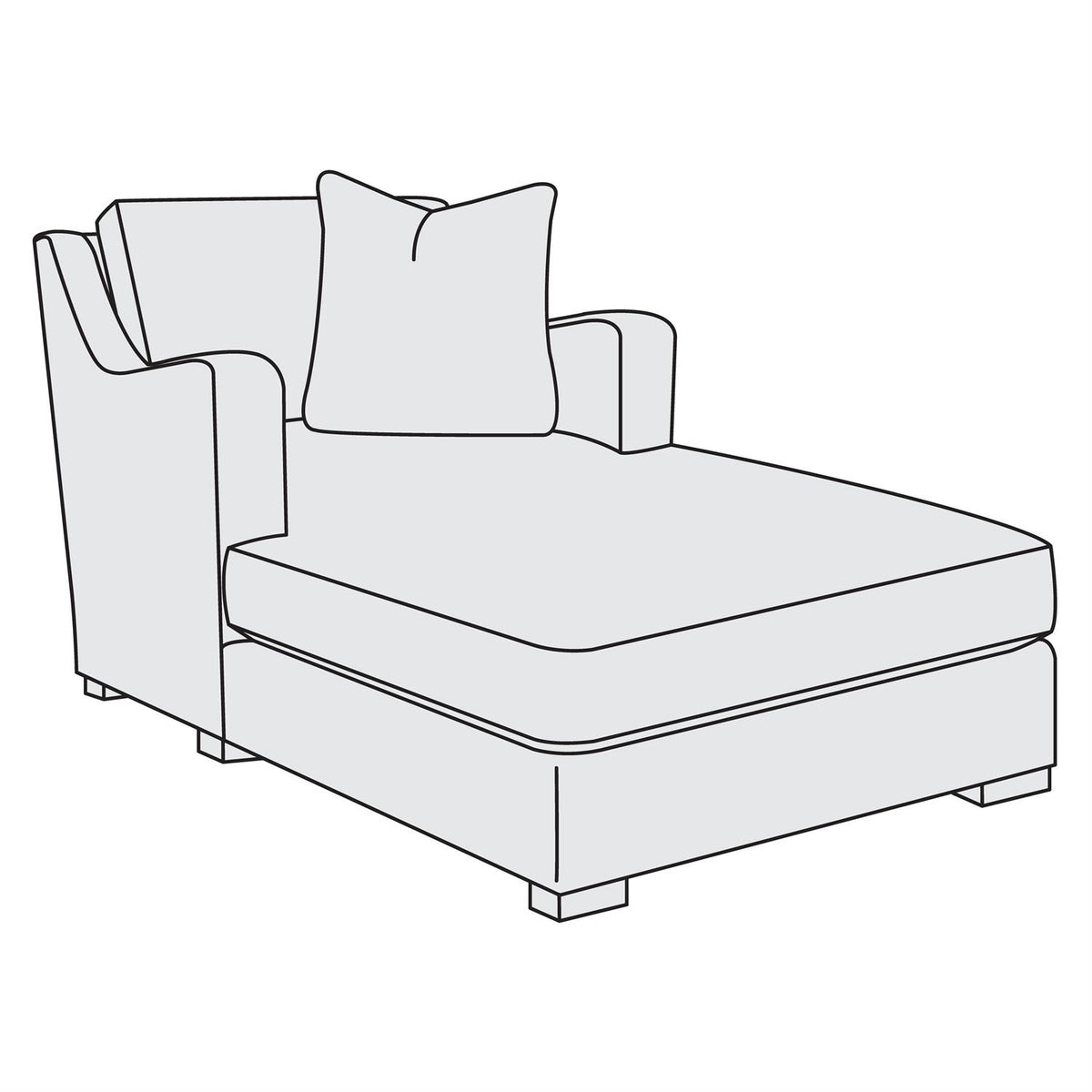Ventura Fabric Chaise (P3589) by Bernhardt