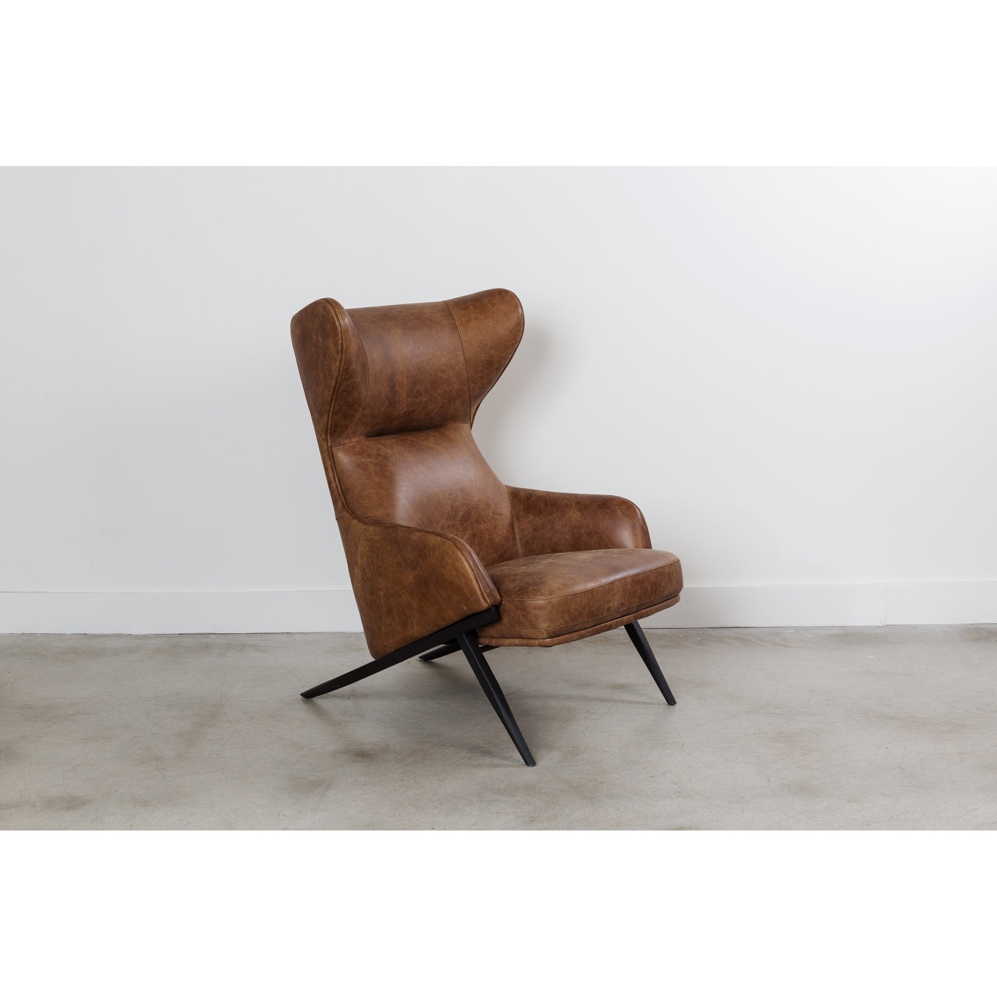 Amos Leather Accent Chair