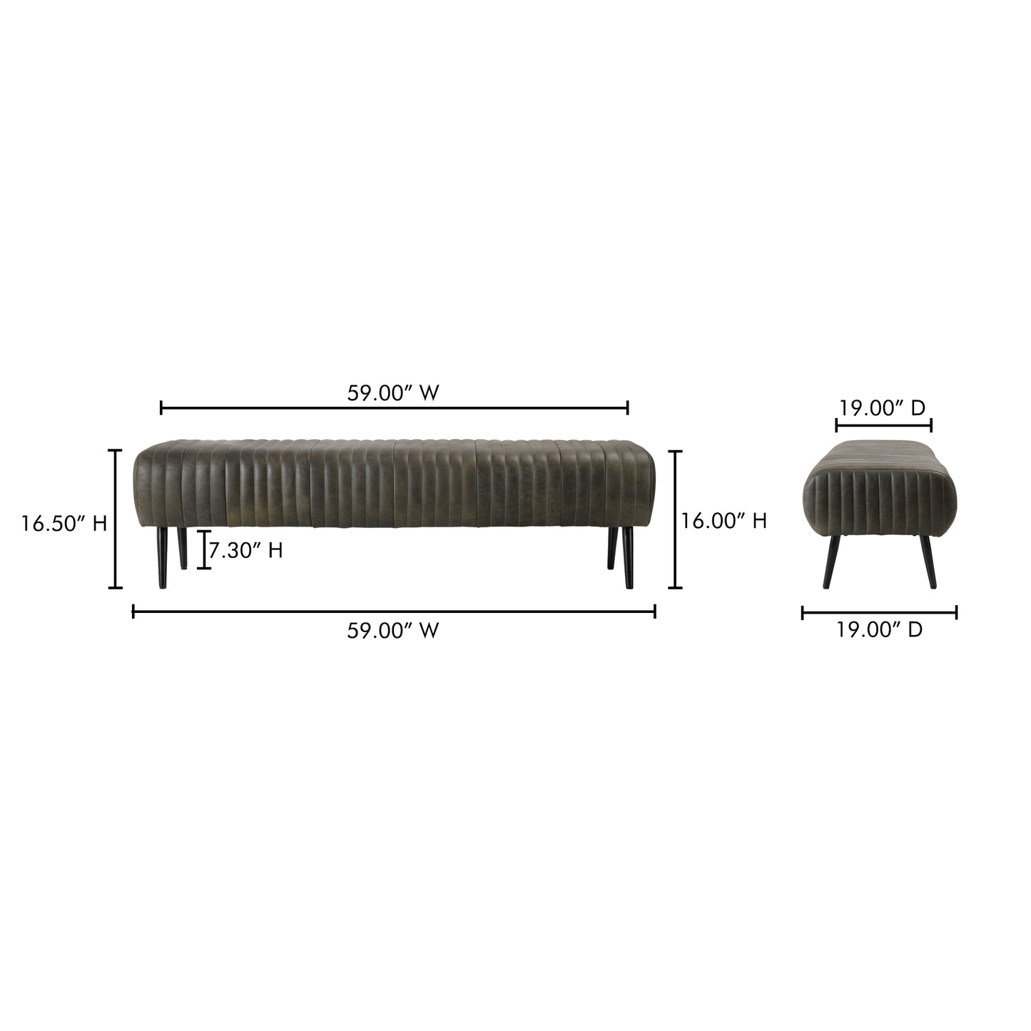 Endora Bench by Moe's Home