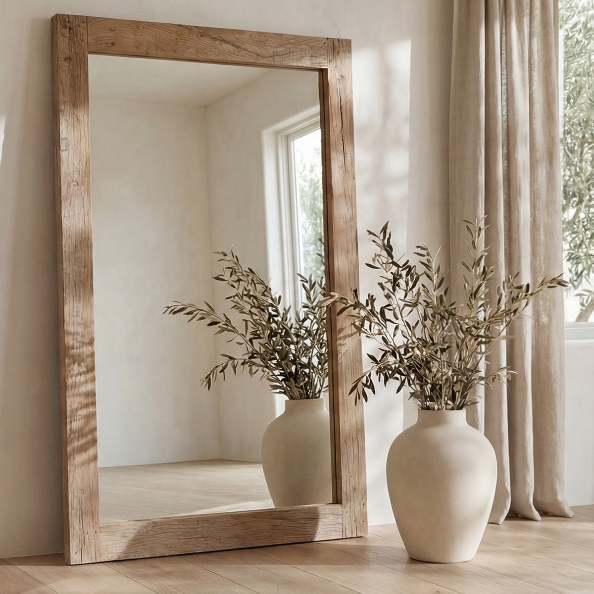 Orchard Reclaimed Wood Floor Mirror by Moe's Home