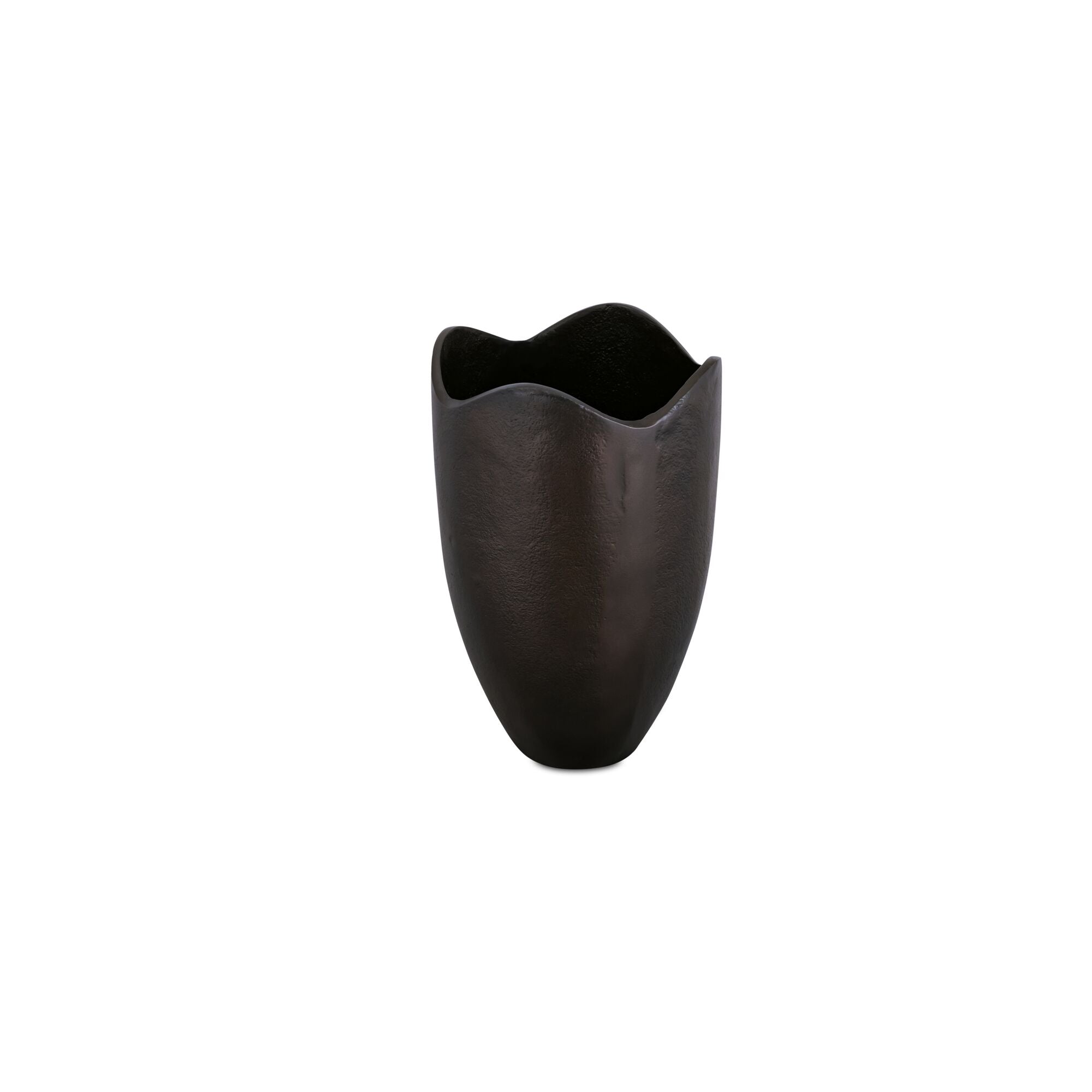 Athena Cast Aluminum Vase Blackened by Moe's Home