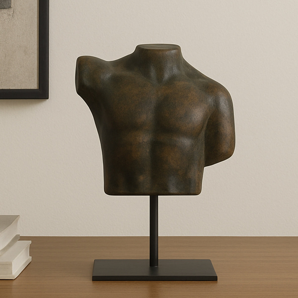 Victor Cast Aluminum Sculpture Dark Green Patina by Moe's Home