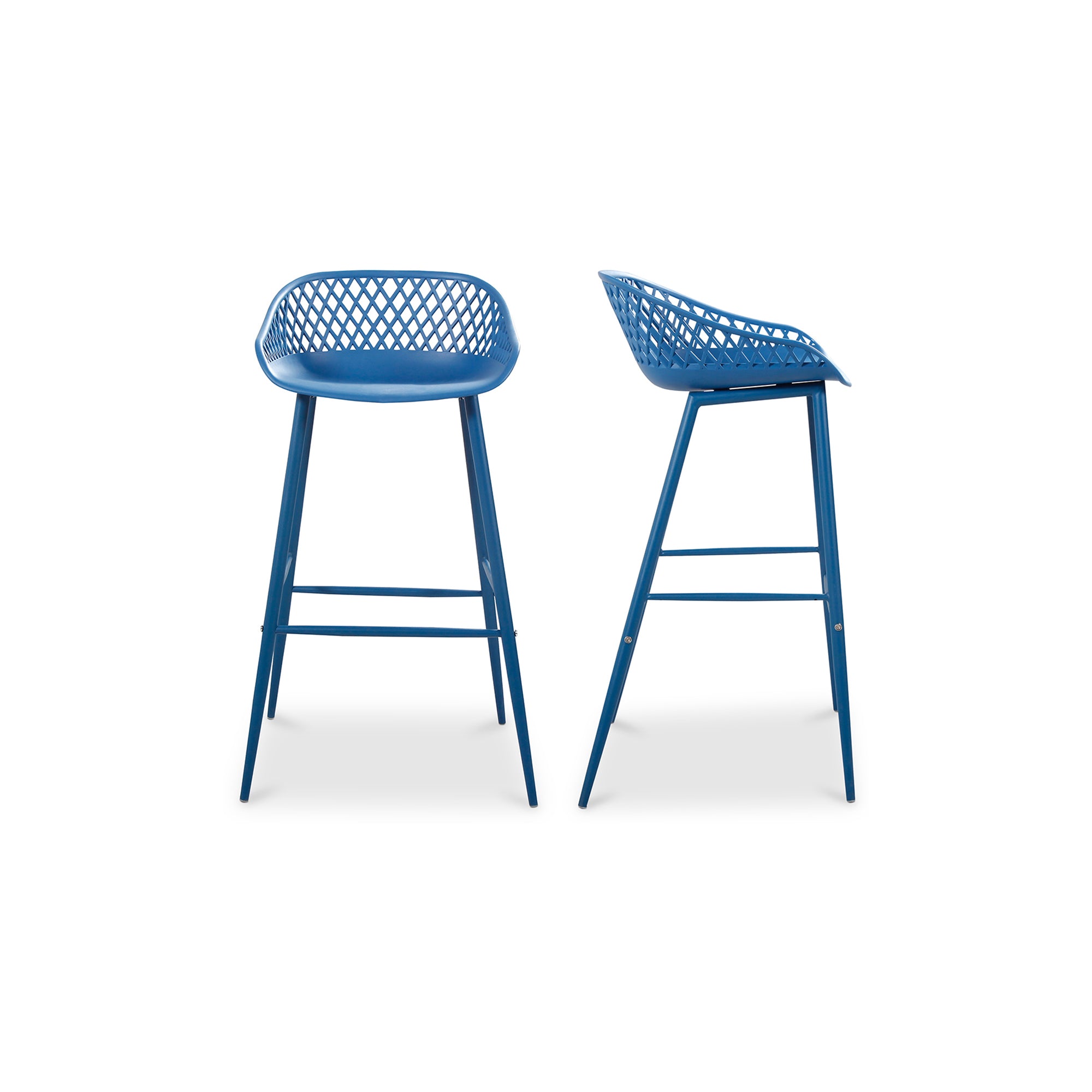 Piazza Outdoor Barstool Blue Set Of Two | Blue