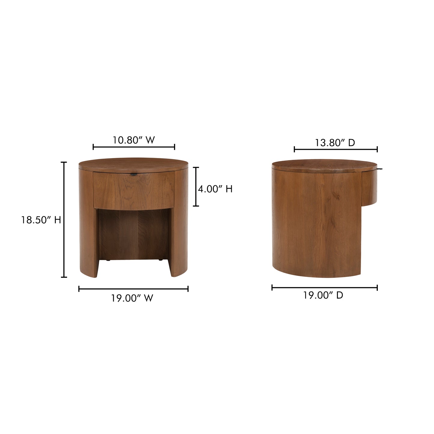 Theo One Drawer Nightstand by Moe's Home