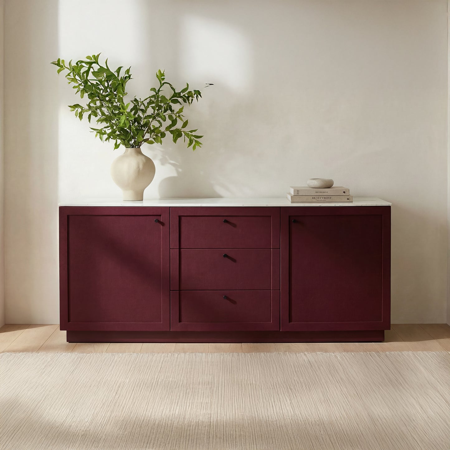 Nadine Sideboard Deep Burgundy by Moe's Home