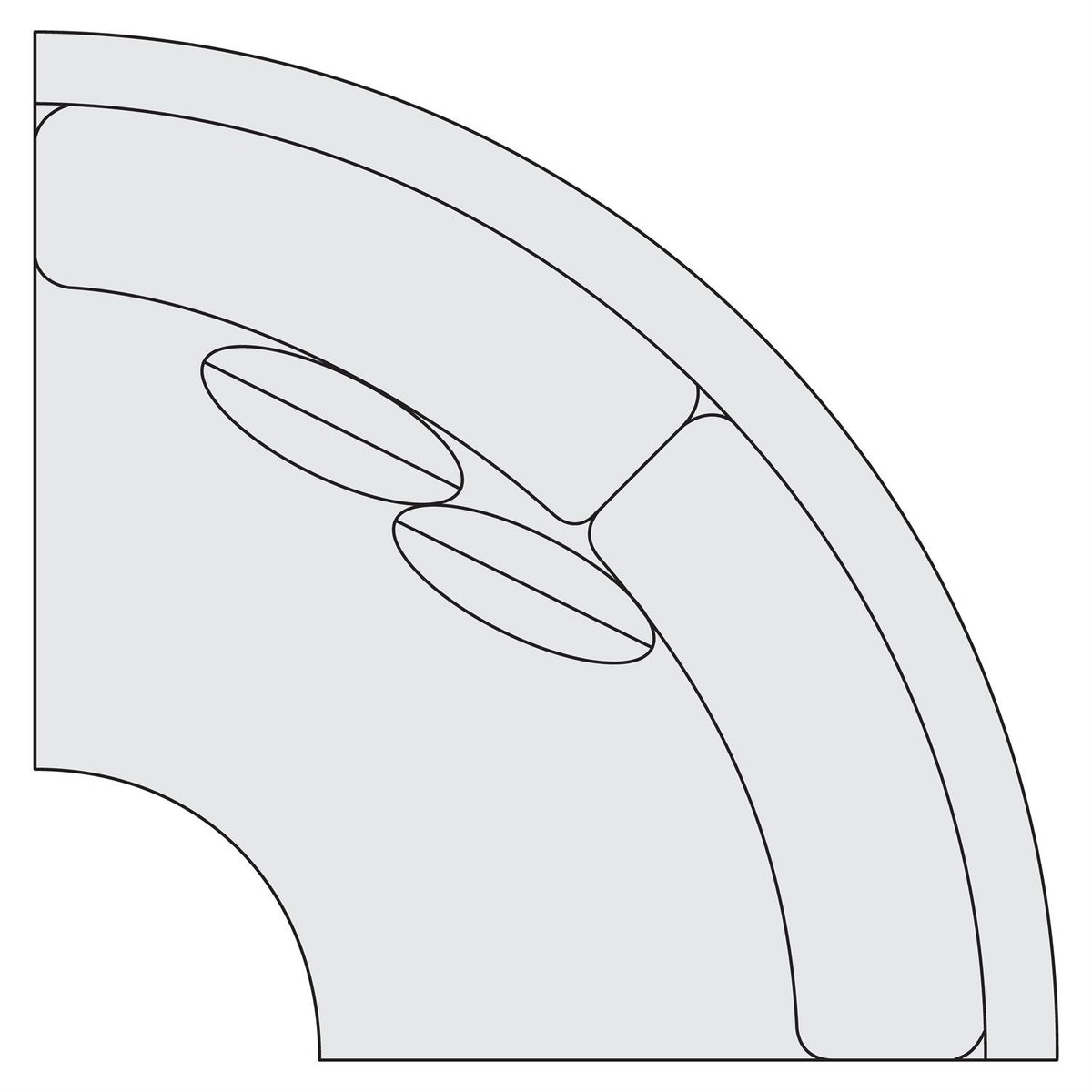 Signature Seating Fabric Wedge (S60) by Bernhardt