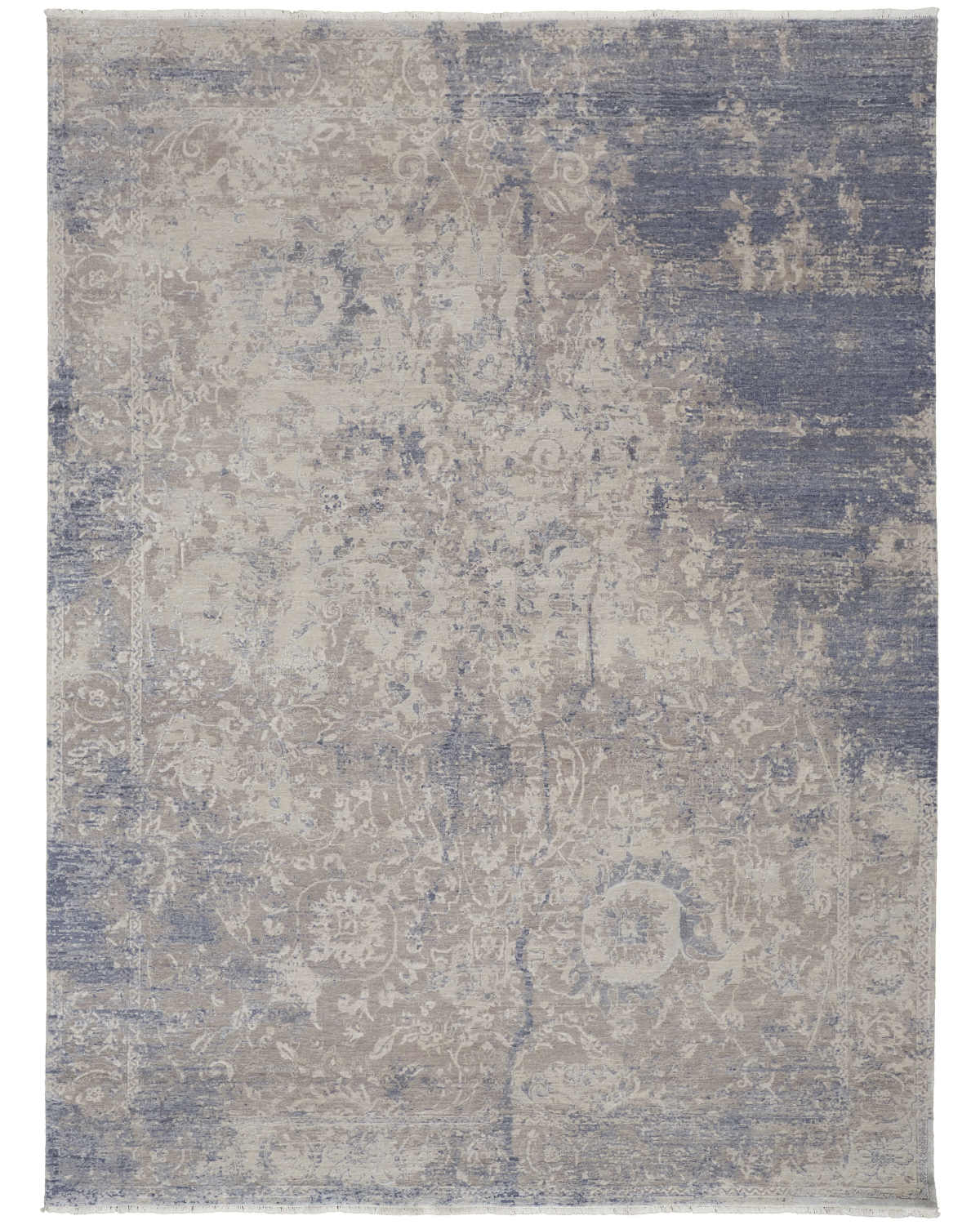 Lombardy C6018 Gray/Blue Rug by Feizy