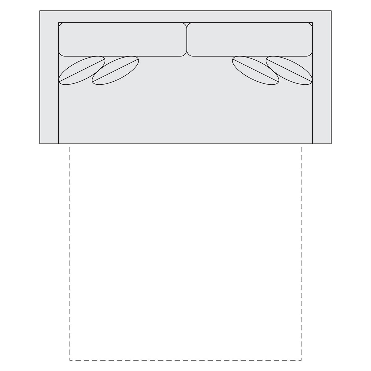 Signature Seating Fabric Sleeper Sofa Queen (SS4) by Bernhardt