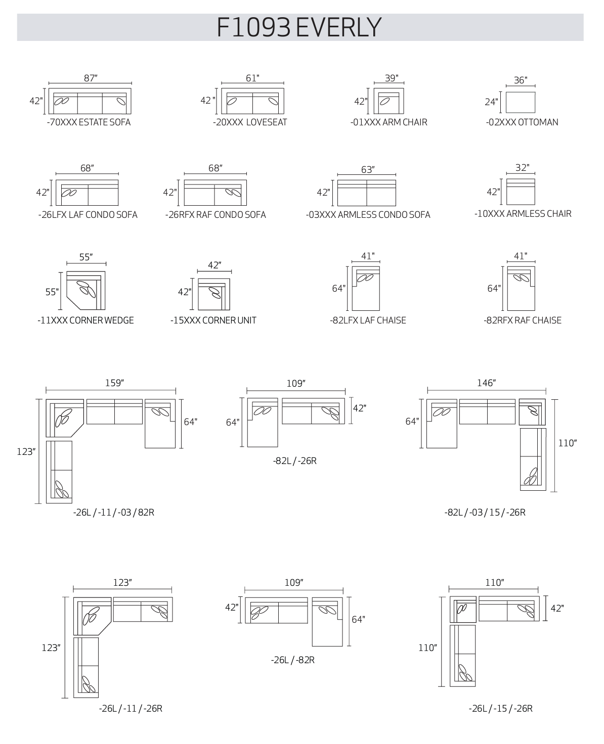EVERLY RIGHT-ARM SOFA-CHAISE SECTIONAL