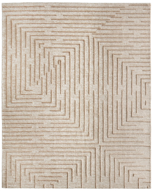 Fenner T8003 Beige/Ivory Rug by Feizy