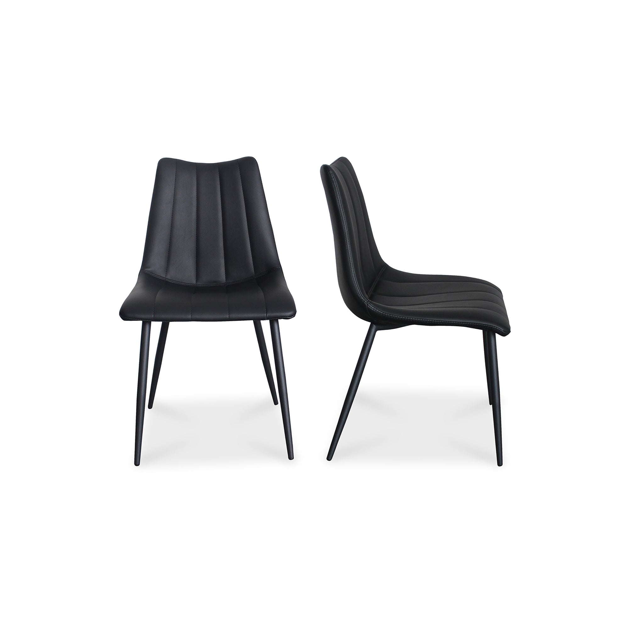 Alibi Dining Chair Matte Black Set Of Two | Black