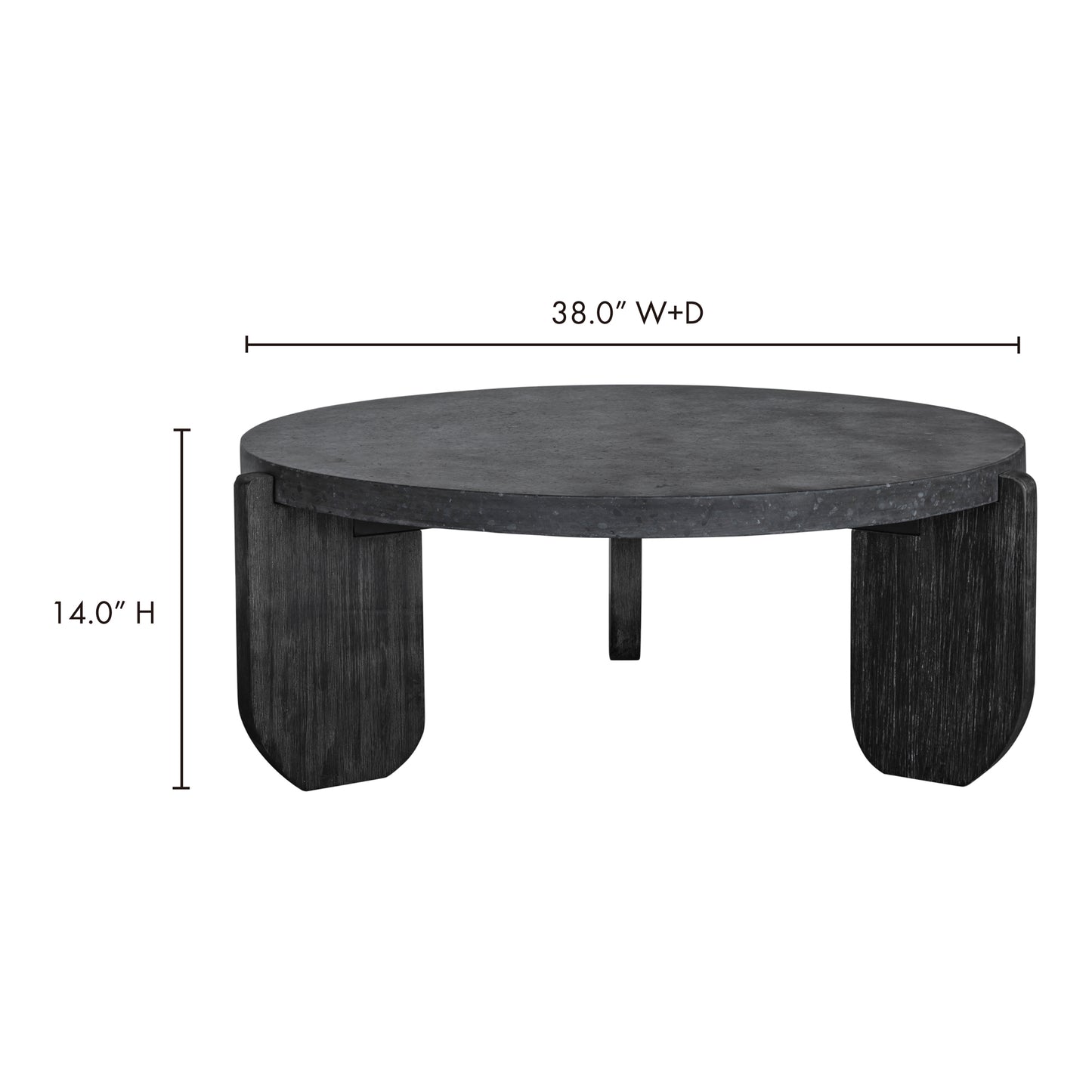 Wunder Coffee Table Black by Moe's Home