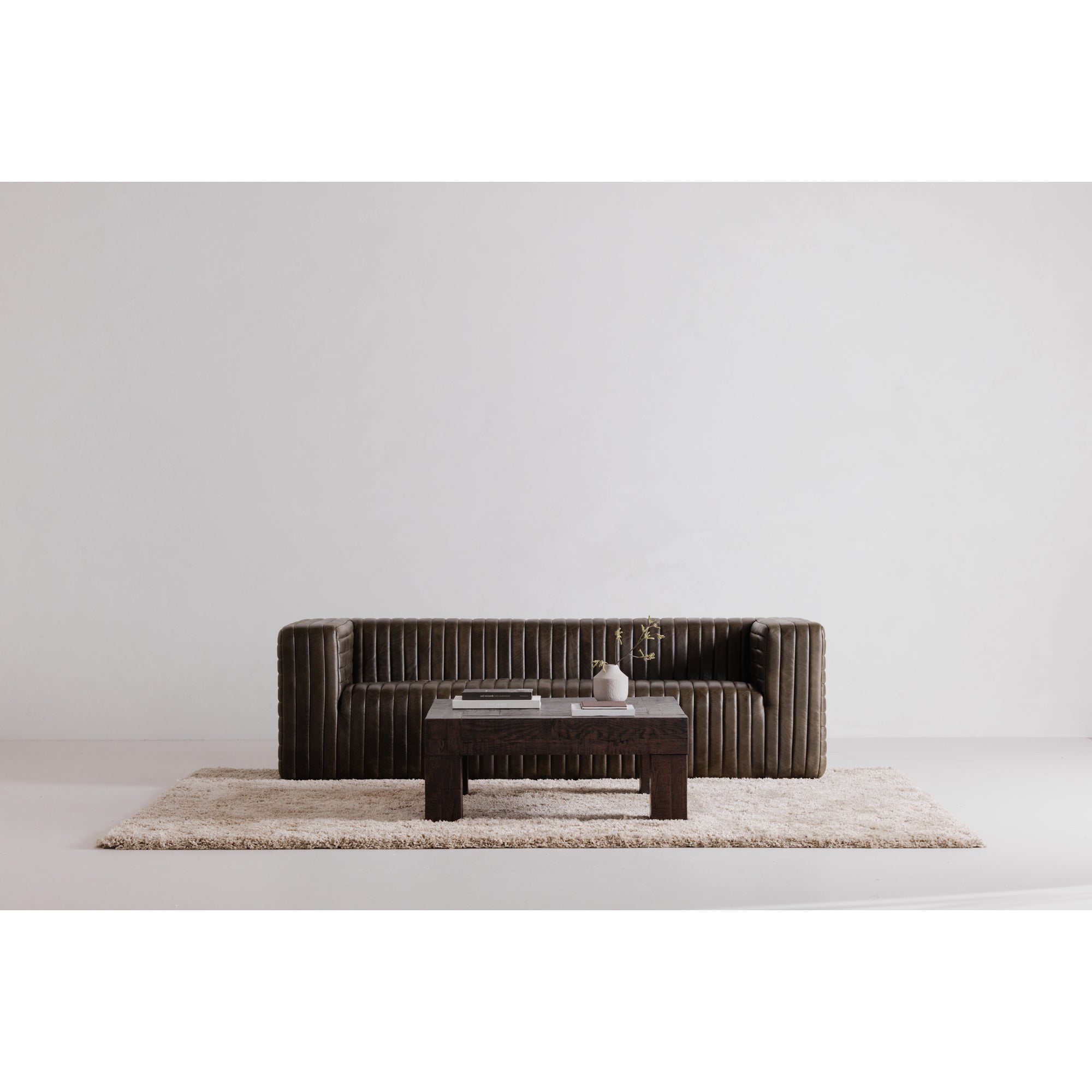 Evander Coffee Table Rustic Brown