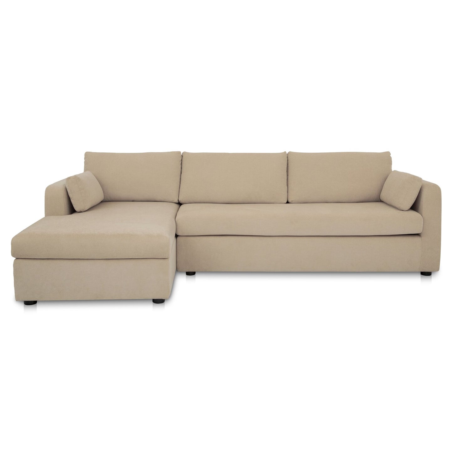 Burrow Sleeper Sectional With Storage Chaise Sand Left by Moe's Home