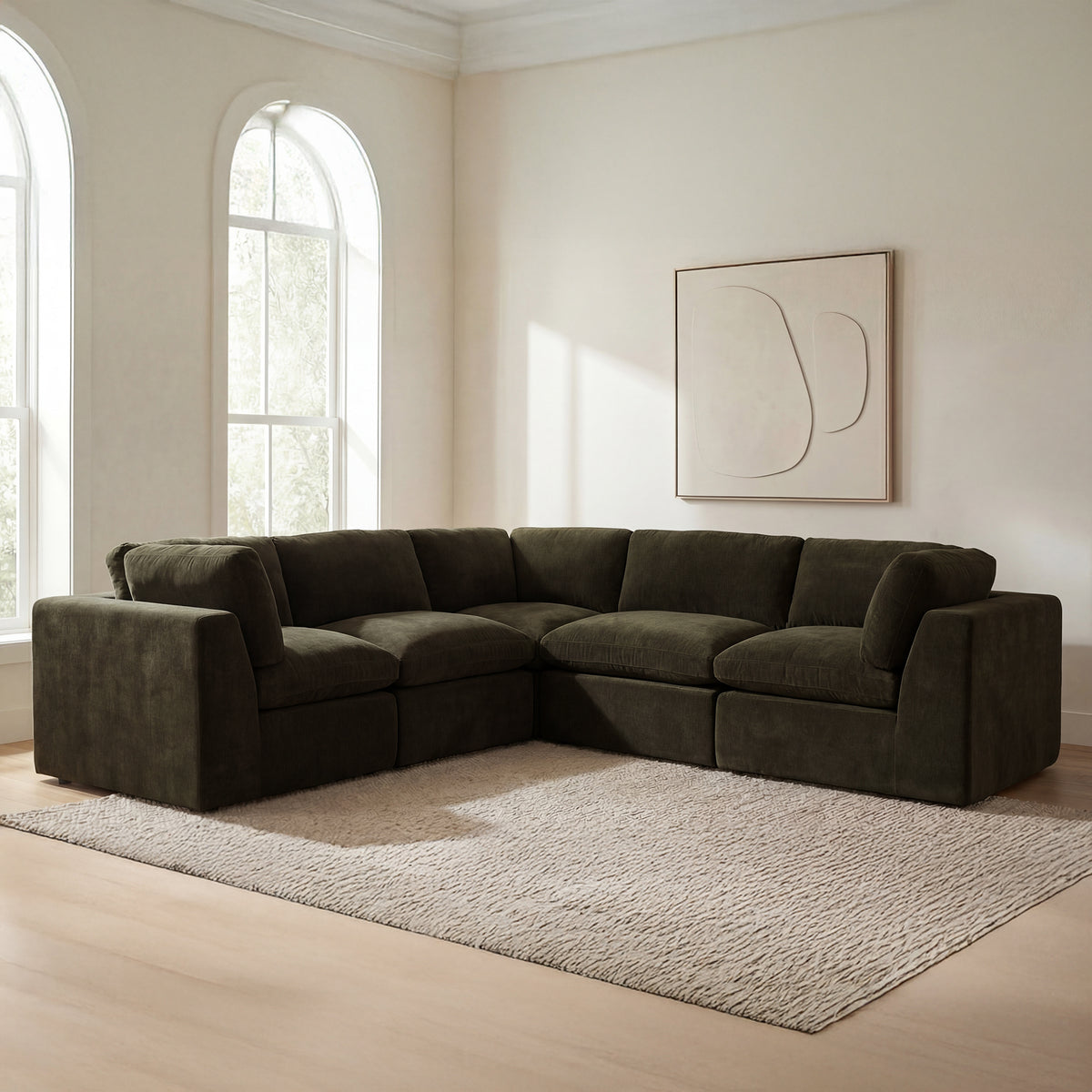 Cates Corner Chair Dark by Moe's Home