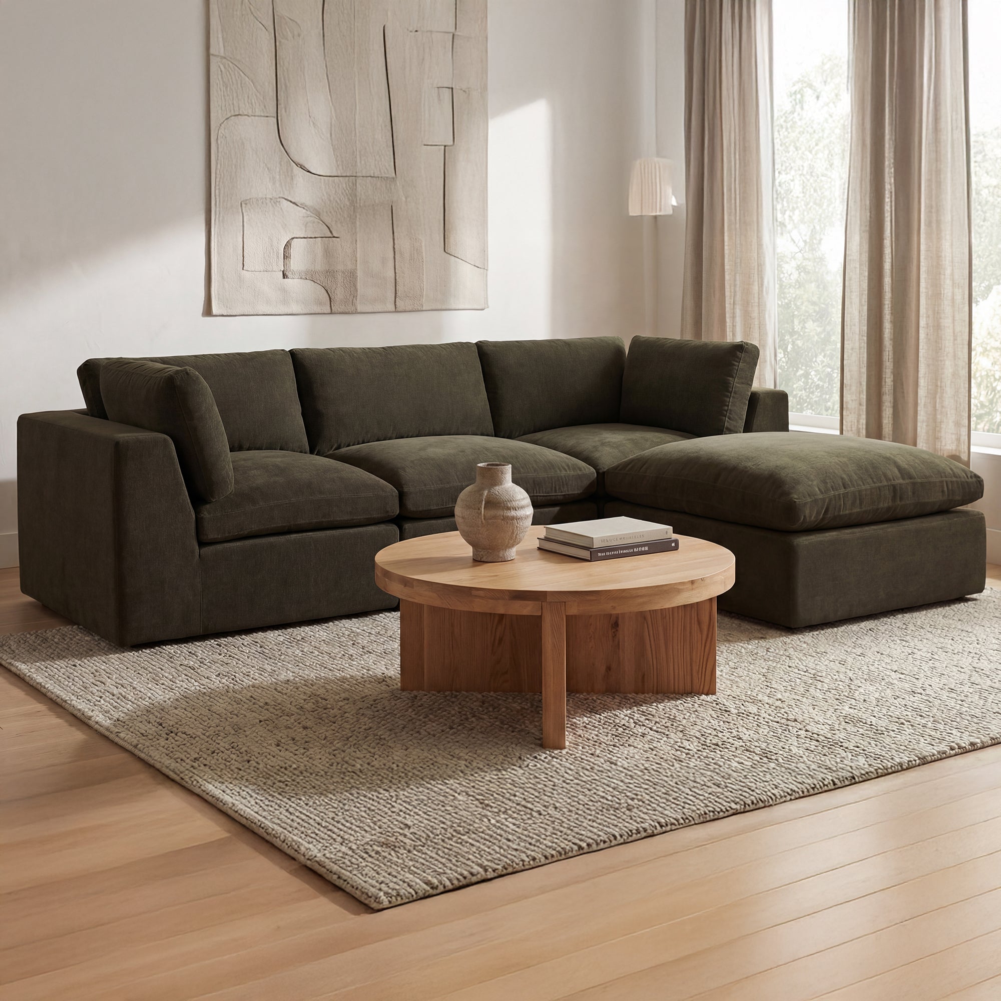 Cates Slipper Chair Dark by Moe's Home