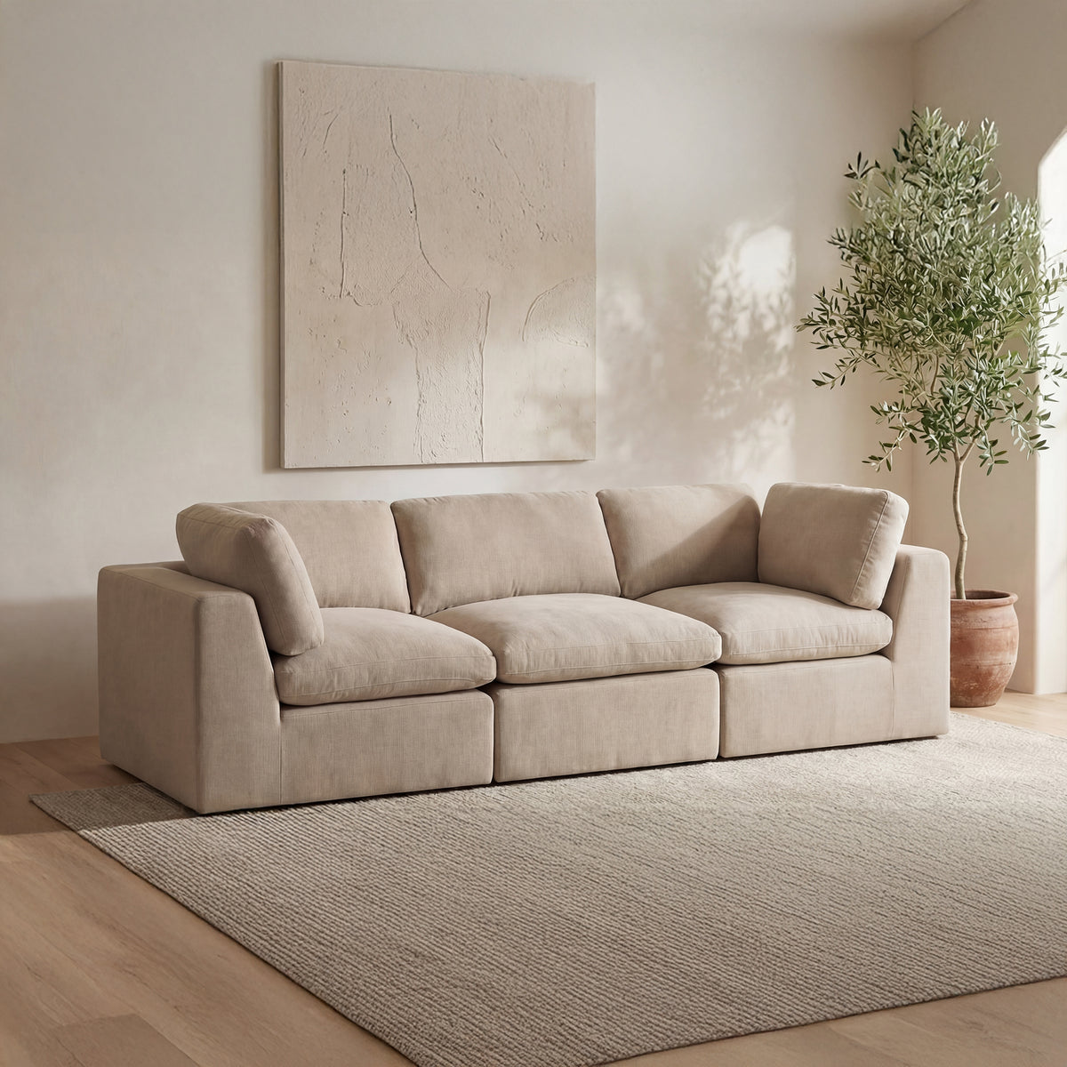 Cates Modular Sofa Pebble by Moe's Home
