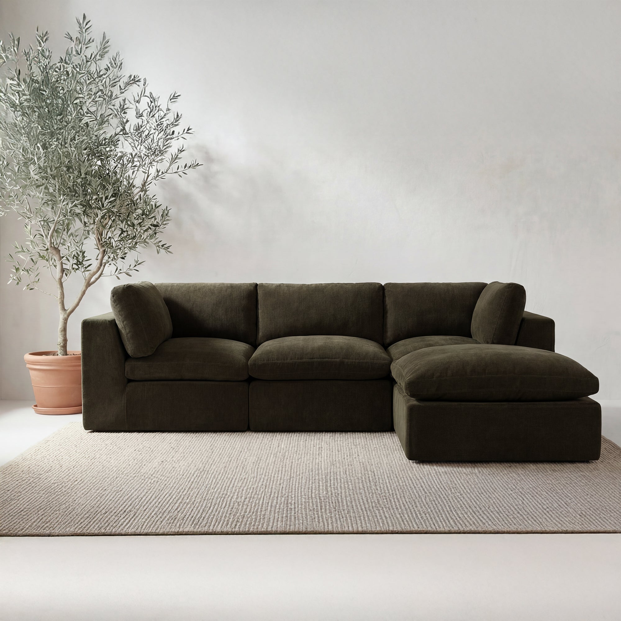 Cates Lounge Modular Sectional Dark by Moe's Home