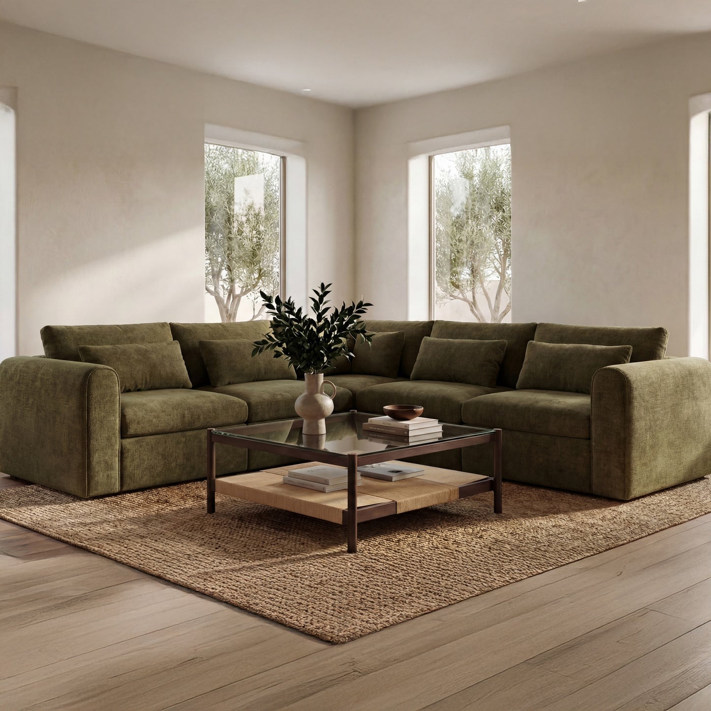 Swift Corner Chair Dark by Moe's Home