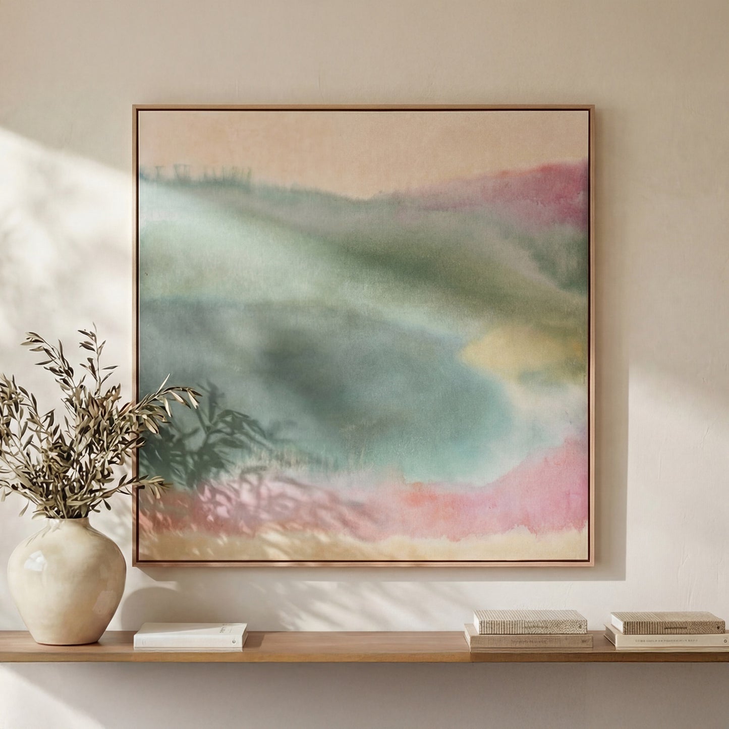 Lotus Framed Painting by Moe's Home