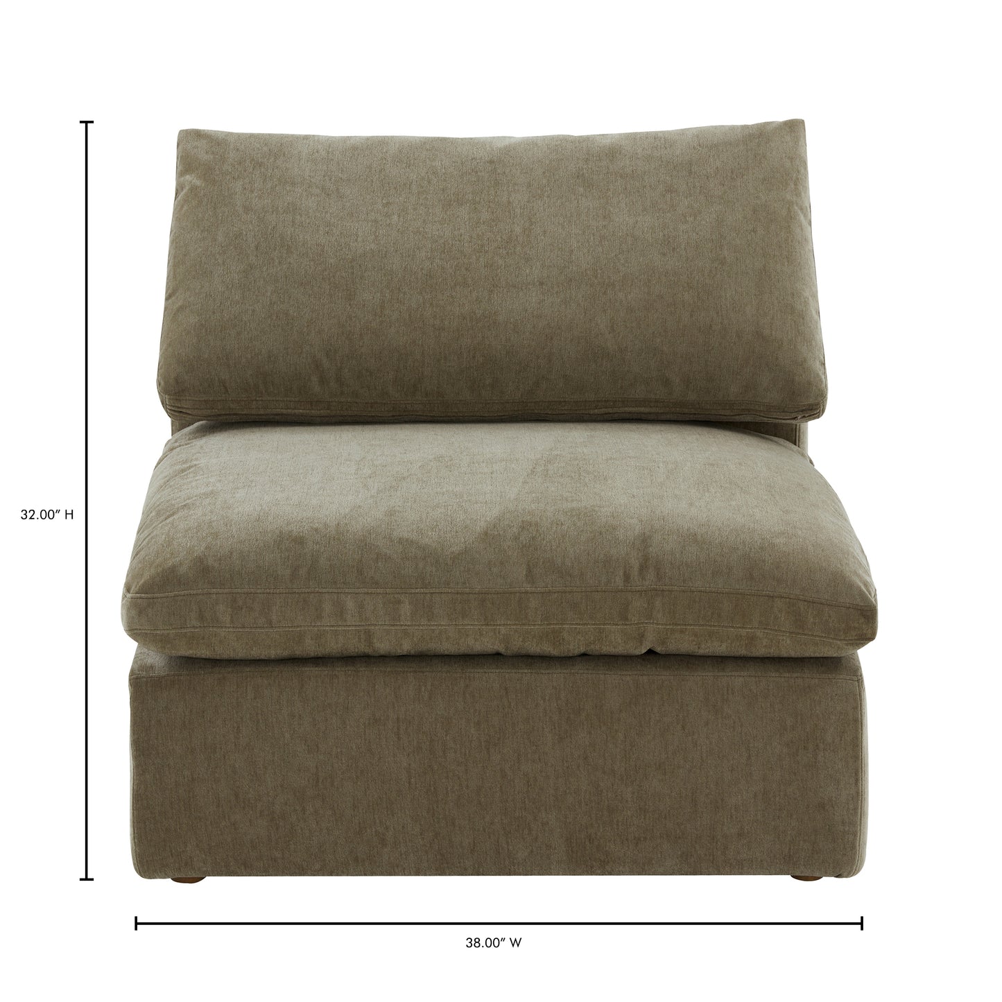 Terra Slipper Chair Desert Sage by Moe's Home