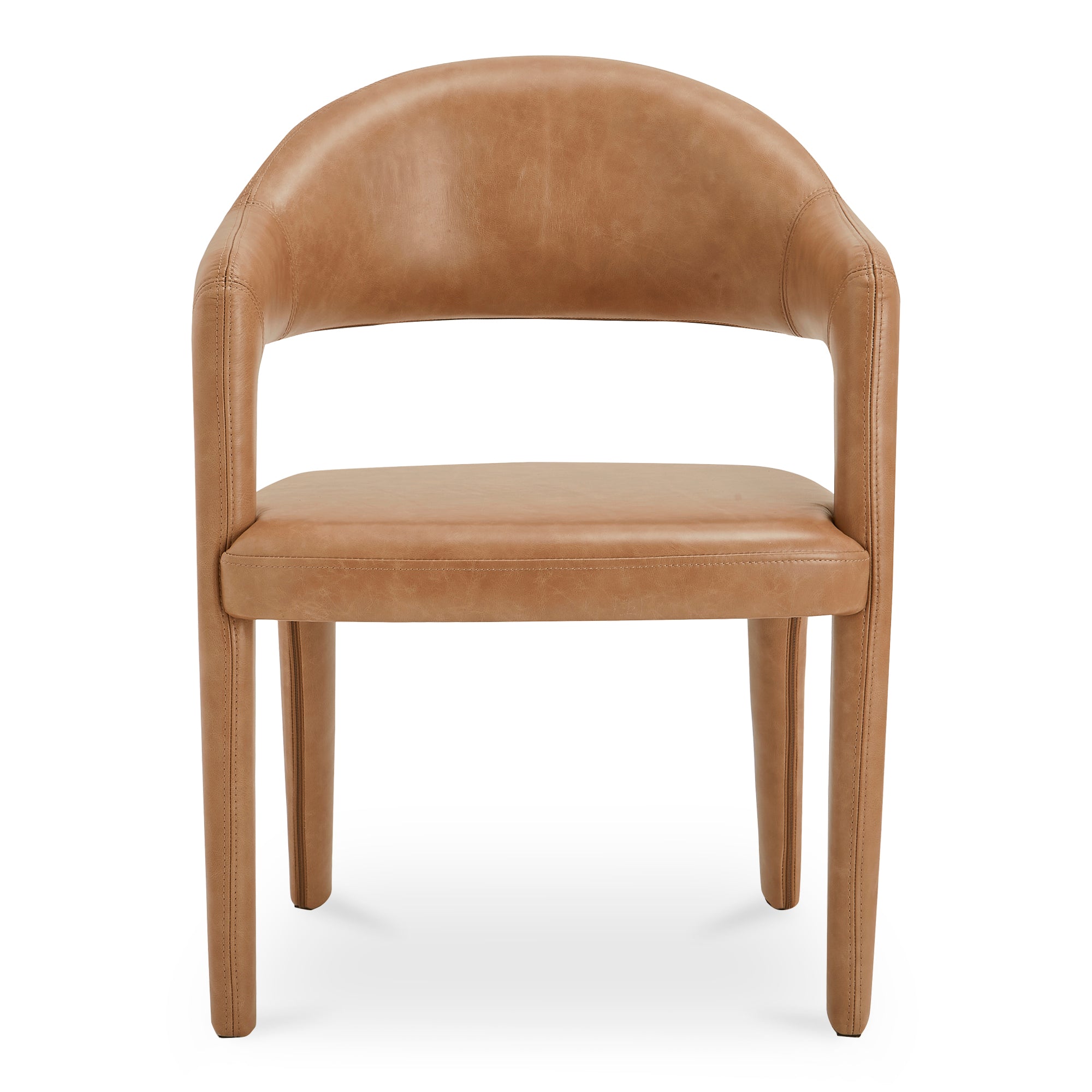 Martens Dining Chair Brown Leather by Moe's Home