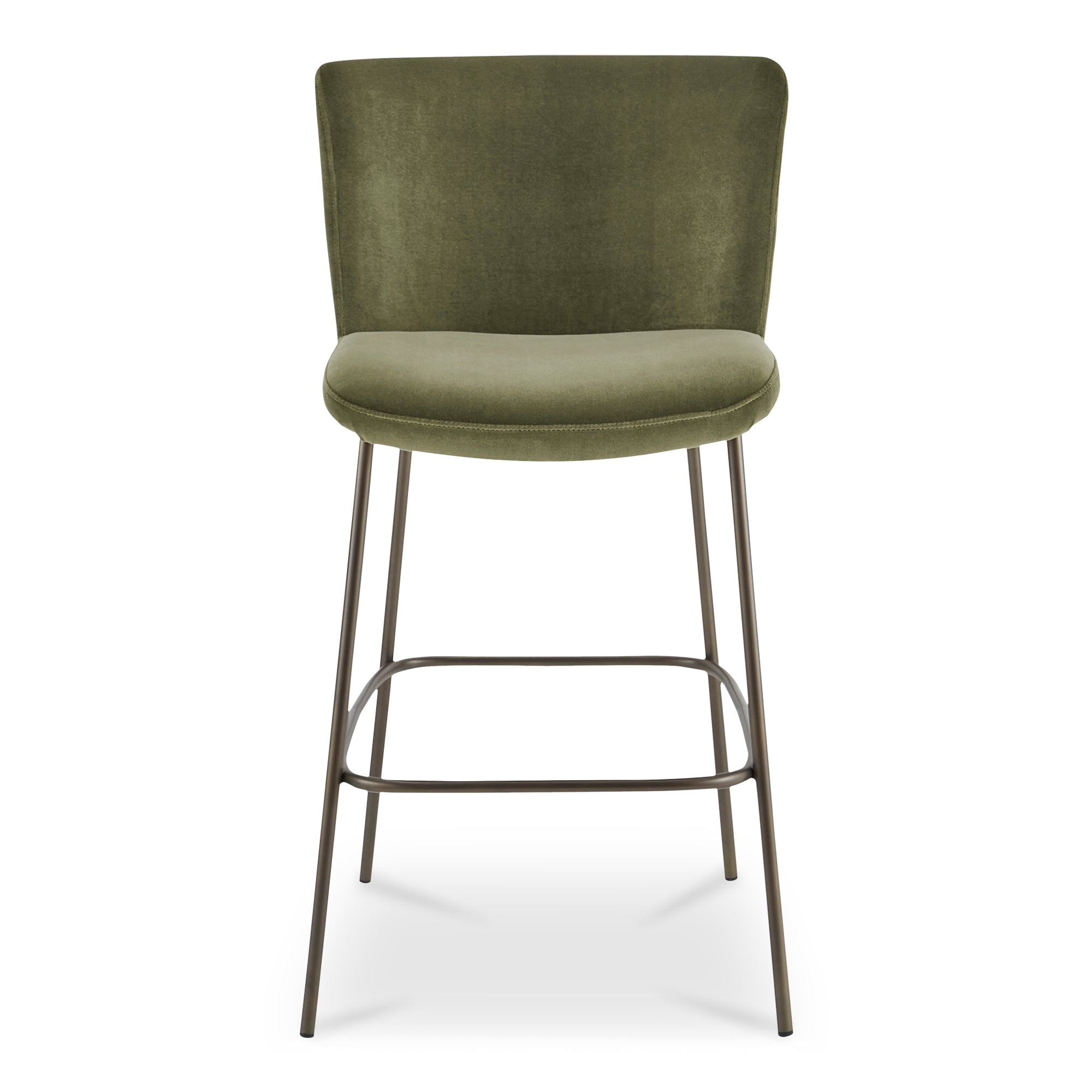 Early Bar Stool Faux Green Mohair by Moe's Home