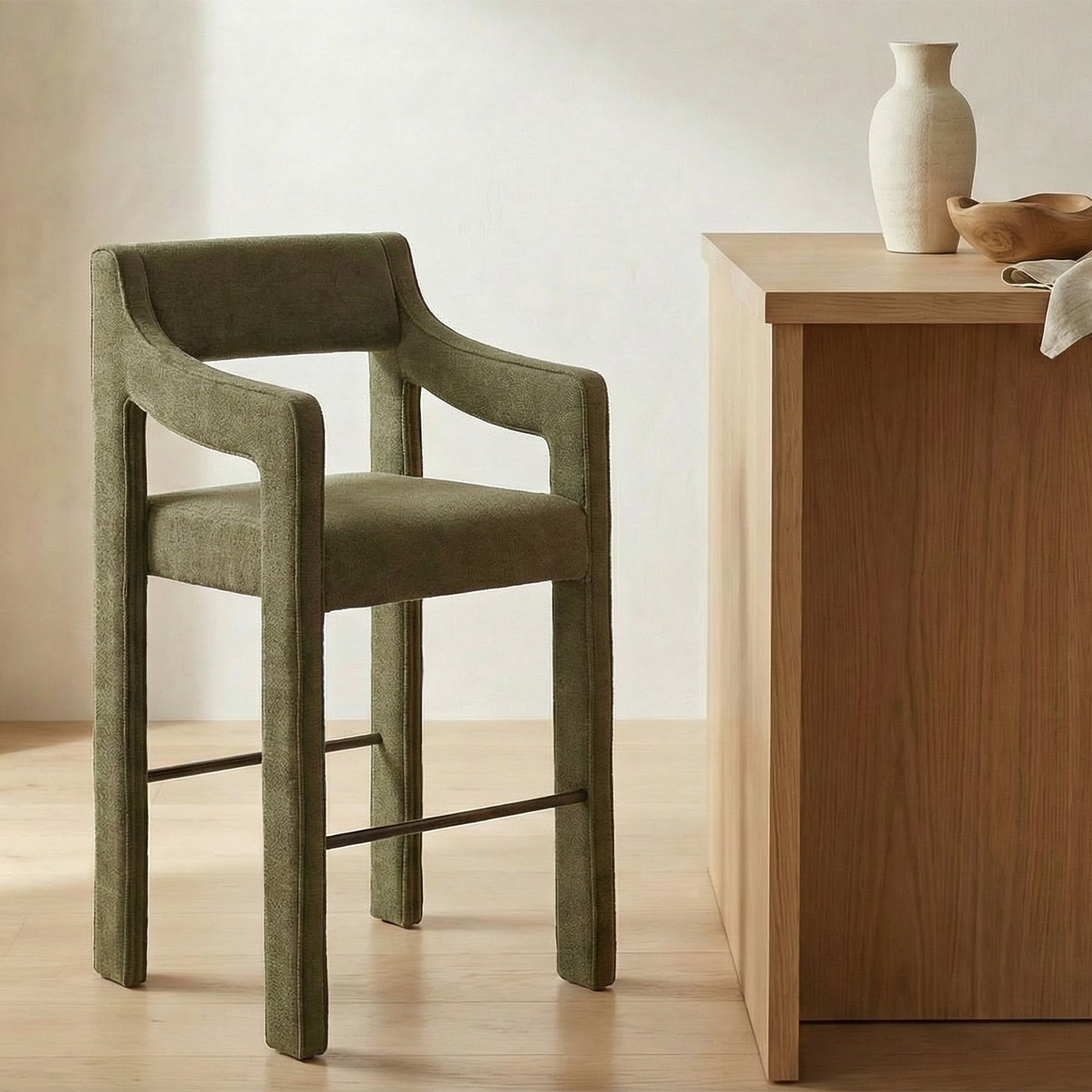 Elise Counter Stool Cedar by Moe's Home