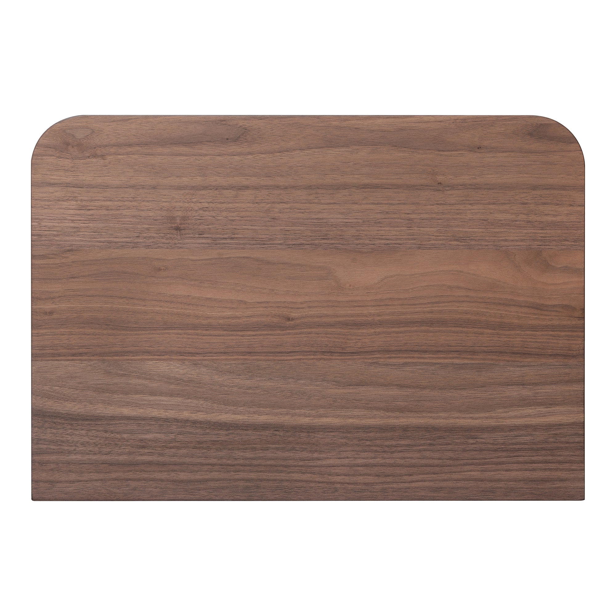 Round Off Small Nightstand Walnut Brown