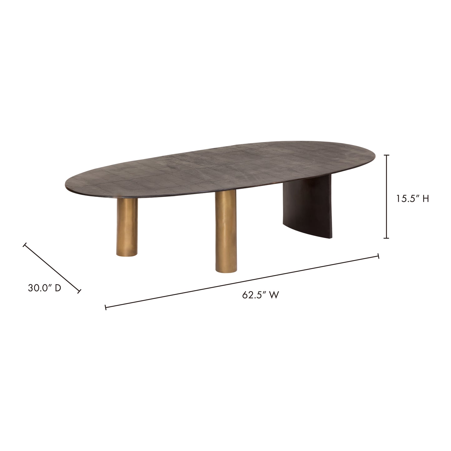 Nicko Coffee Table Black by Moe's Home