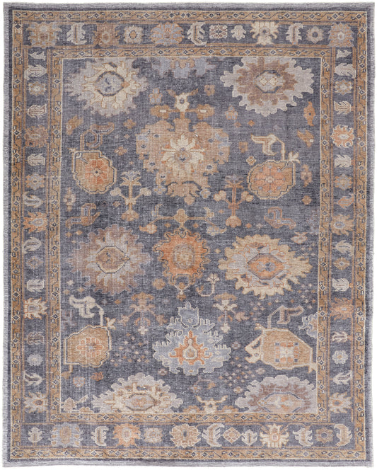Wendover 6842F Charcoal Rug by Feizy