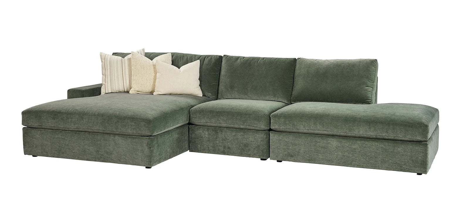 BINGHAM LEFT-ARM SOFA-CUDDLER CHAISE SECTIONAL