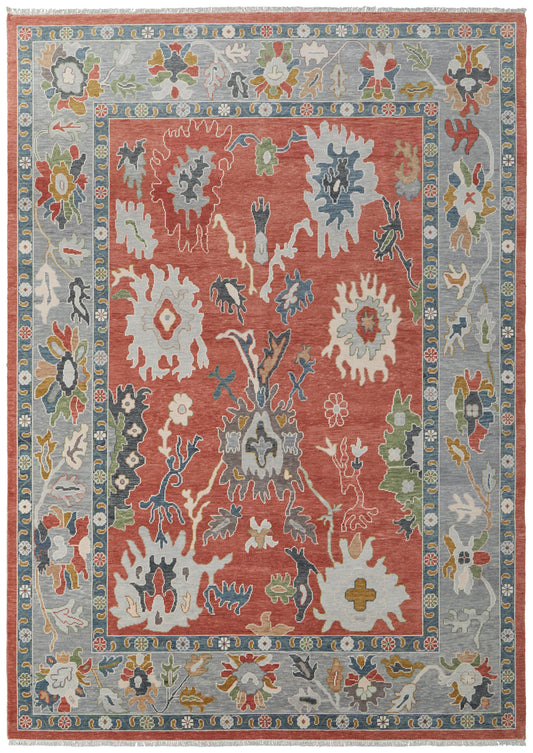 Karina 69G4F Rust/Gray Rug by Feizy