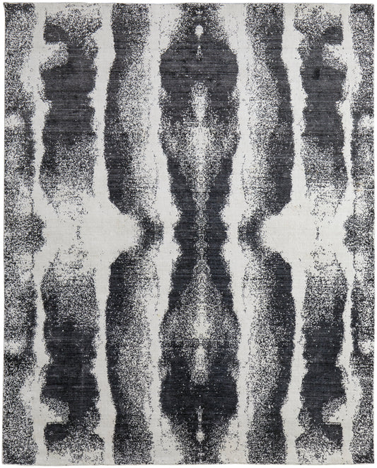 Coda 8930F Black/White Rug by Feizy