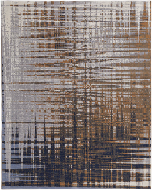 Clio 39K4F Navy/Gray Rug by Feizy