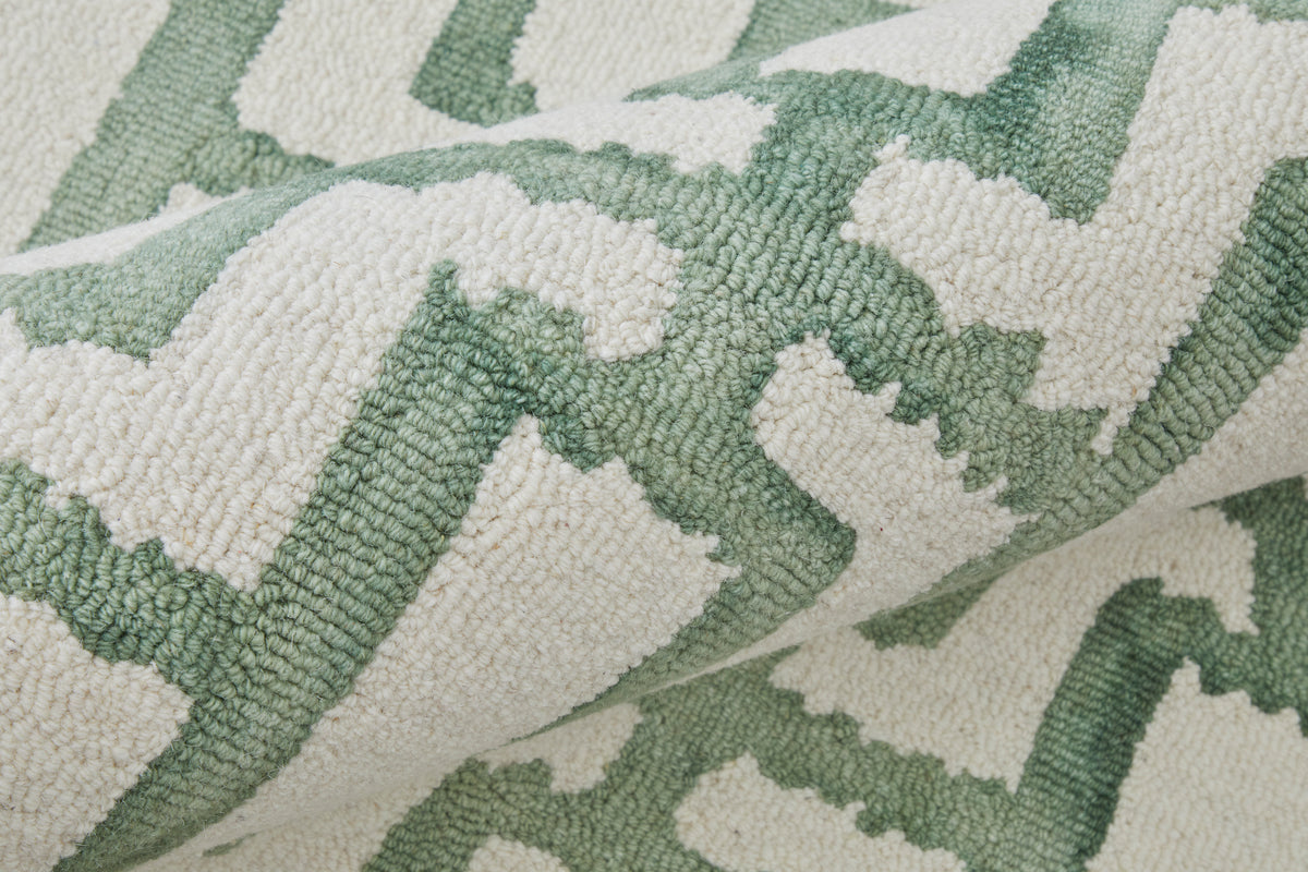 Lorrain 8919F Green/Ivory Rug by Feizy