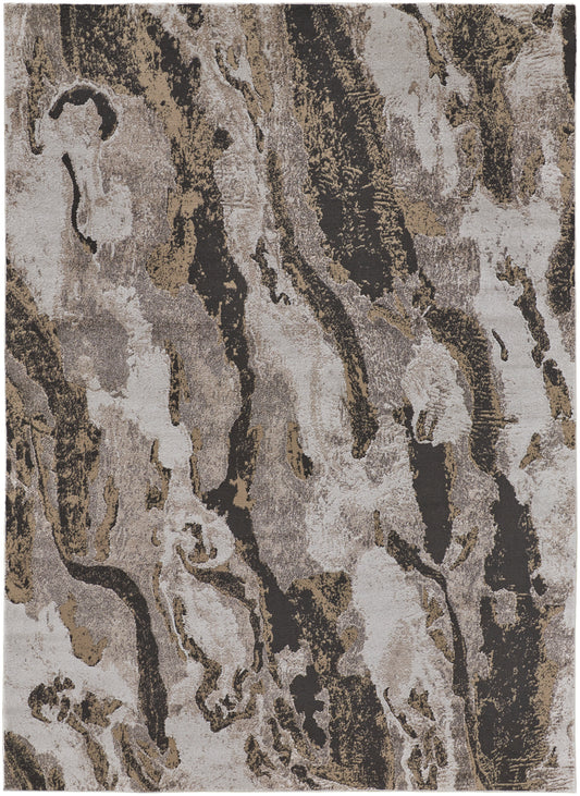 Vancouver 39FGF Charcoal/Beige Rug by Feizy