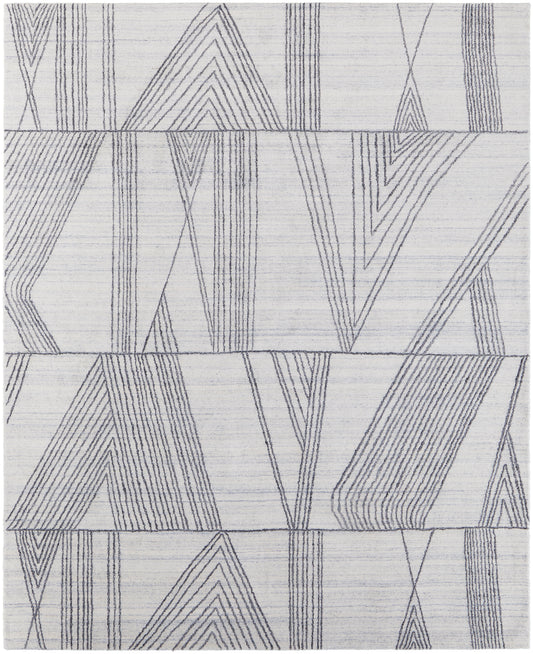 Whitton 8893F Ivory/Black Rug by Feizy