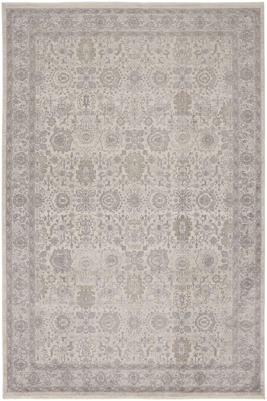 Marquette 3776F Beige/Gray Rug by Feizy