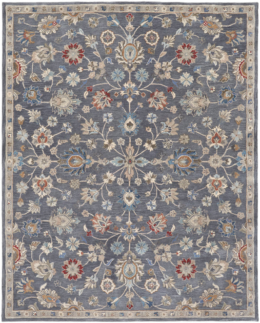 Rylan 8639F Blue Rug by Feizy