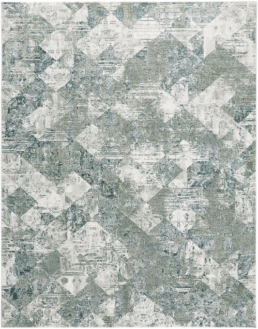 Atwell 3868F Green/Multi Rug by Feizy
