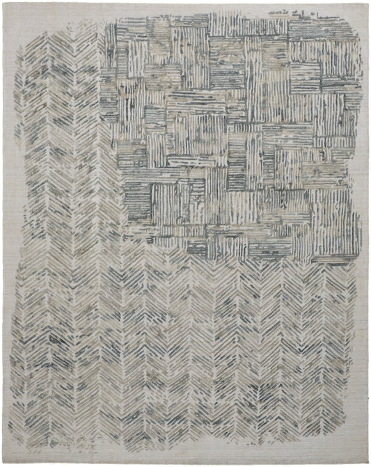 Elias 6891F Green Rug by Feizy