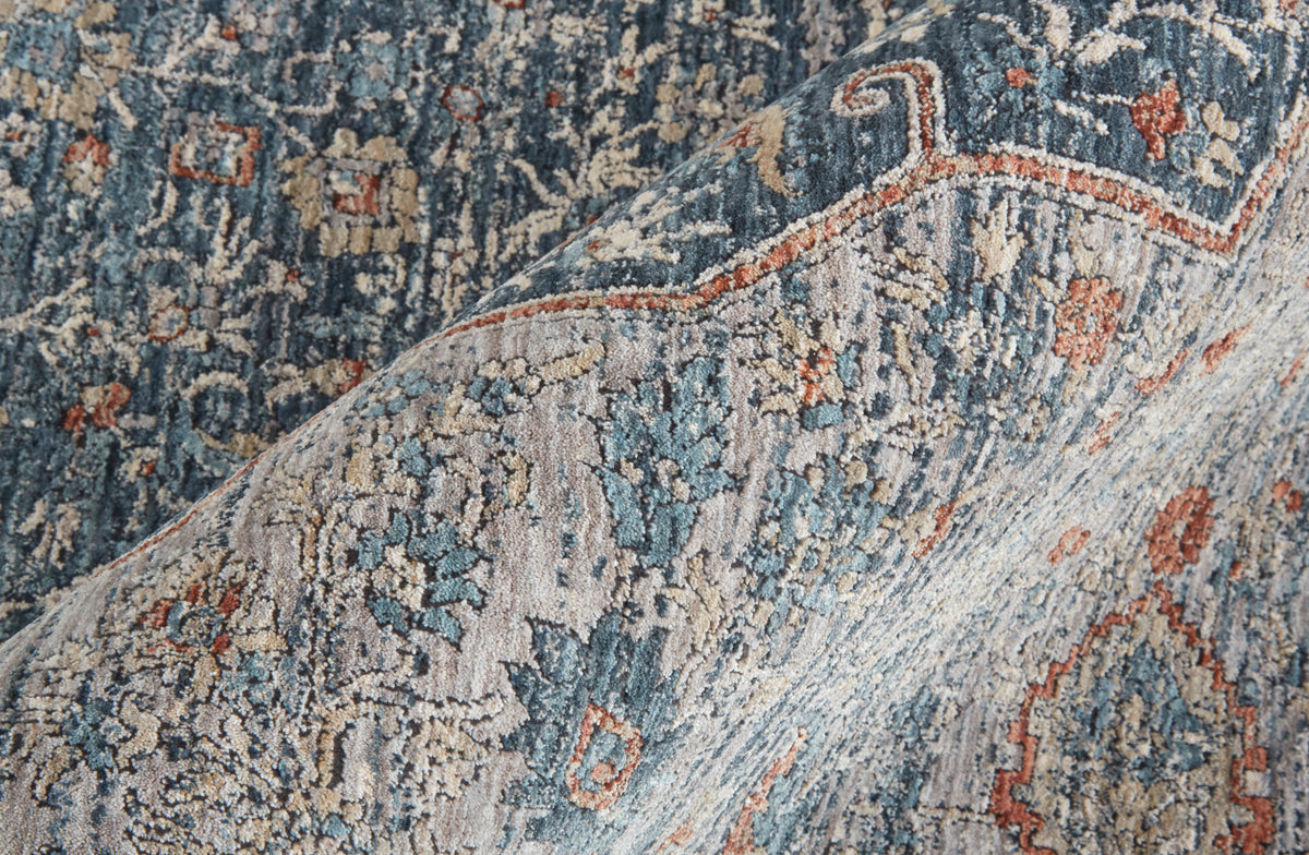 Marquette 3778F Blue Rug by Feizy