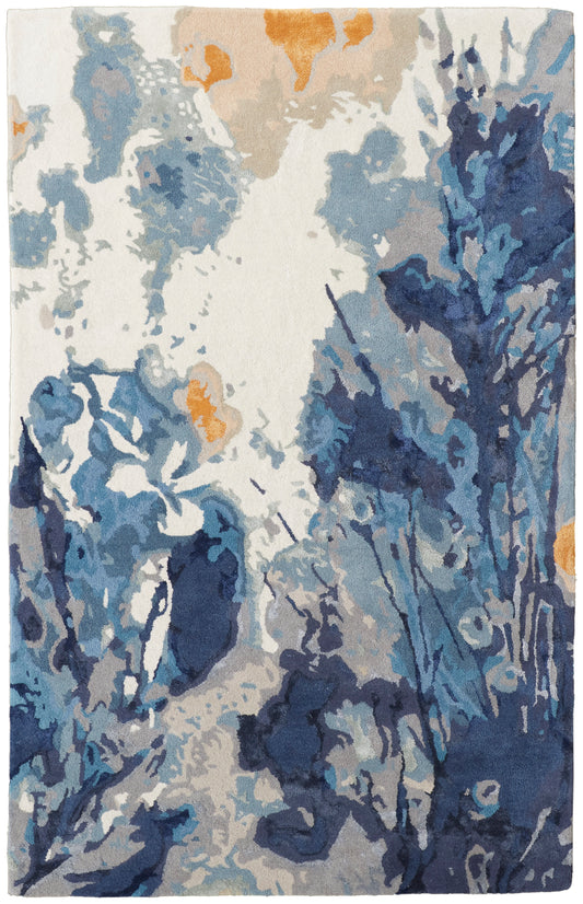 Dafney 8871F Blue Rug by Feizy
