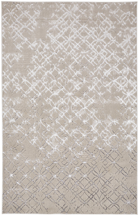 Micah 3047F Beige/Silver Rug by Feizy
