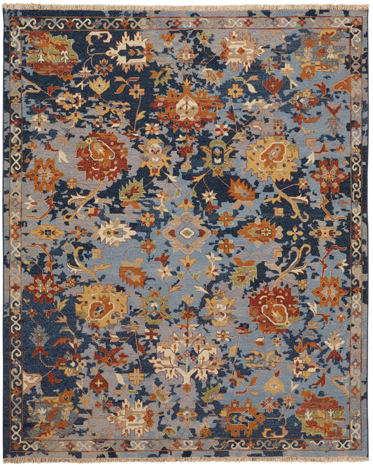 Leylan 0587F Blue Rug by Feizy