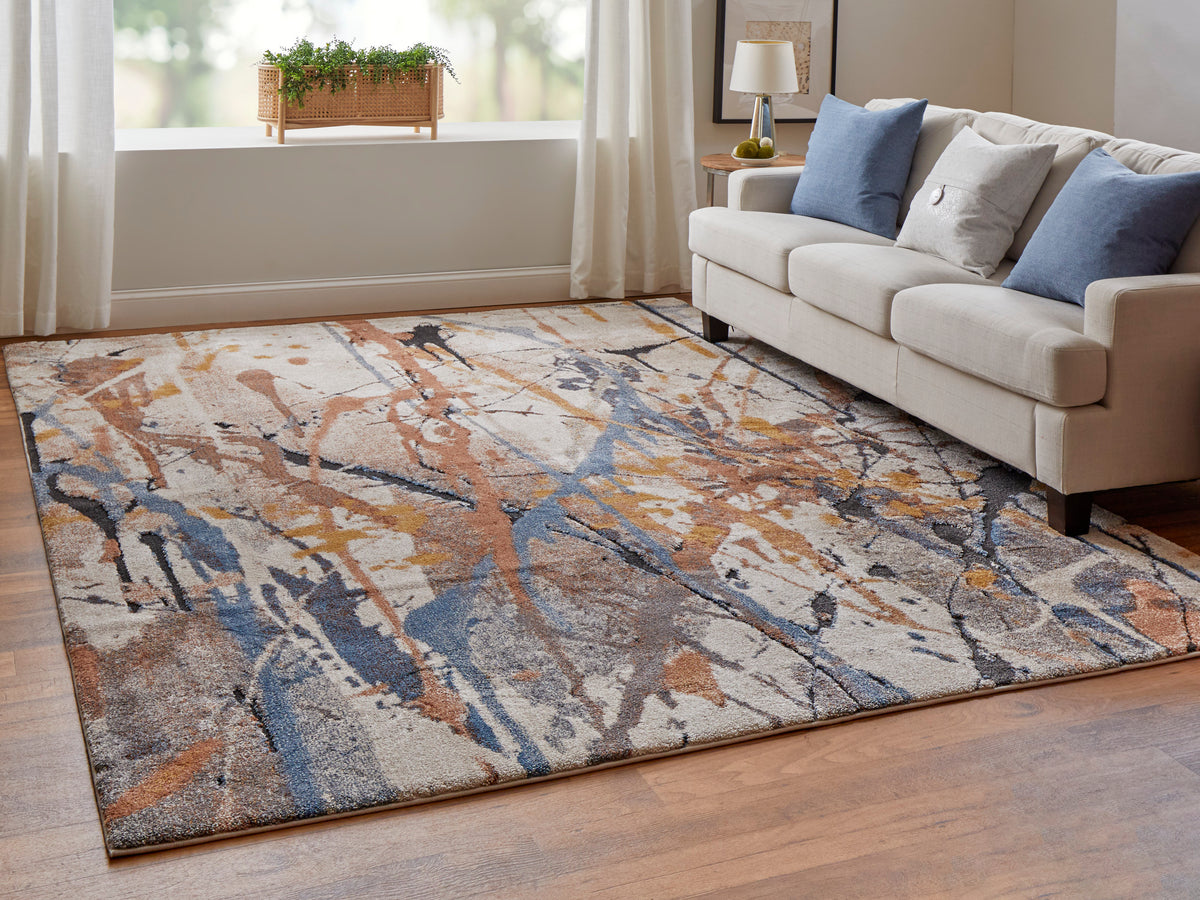 Gilmore 39MPF Blue/Multi Rug by Feizy