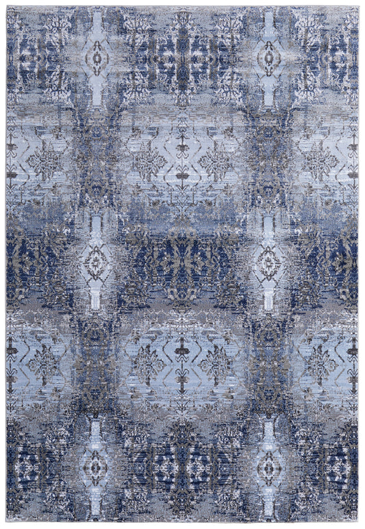 Gaspar 3834F Light Blue/Sterling Rug by Feizy