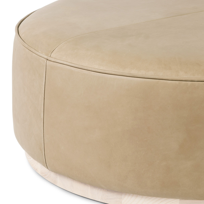 Sinclair Large Round Ottoman by Four Hands